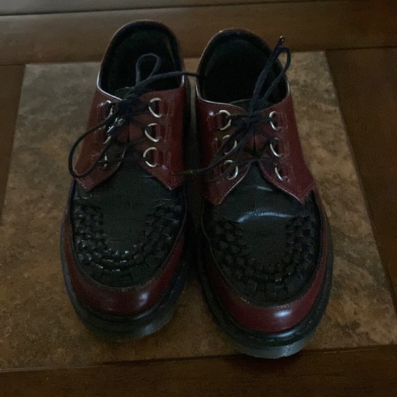 Dr. Martens RAMSEY Creepers Cherry Red/ Black - Picture 2 of 3